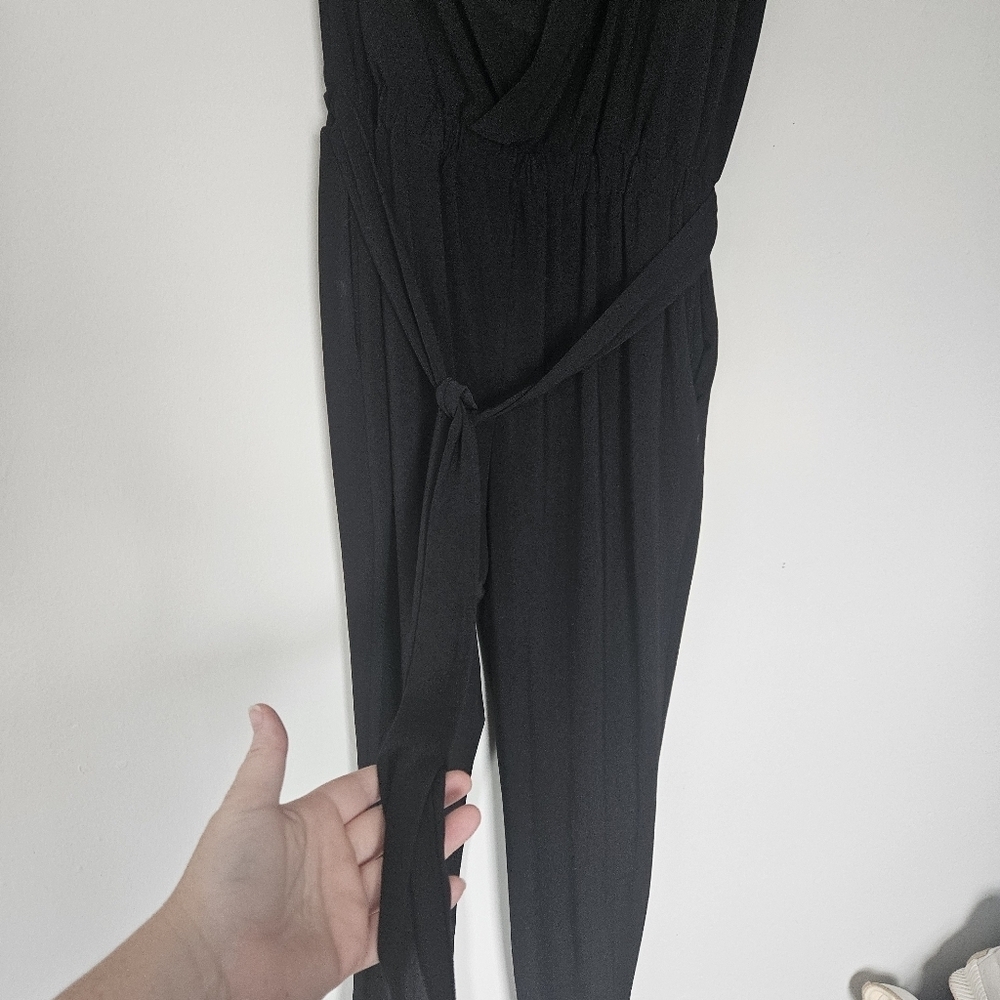 Ramy Brook Toma Jumpsuit Black One Shoulder Size M - Picture 11 of 14